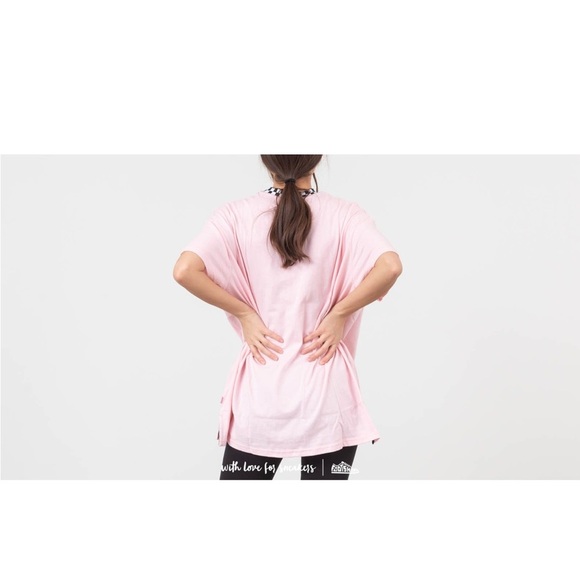 Lazy Oaf x Vans Pink and Black Checkered Tee - Picture 4 of 5